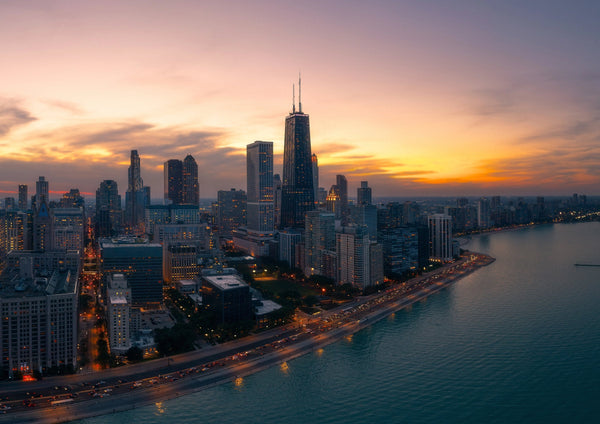 Chicago Lakefront Dusk