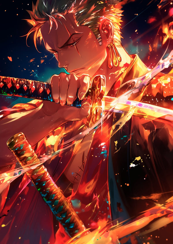 Zoro's Flaming Blade