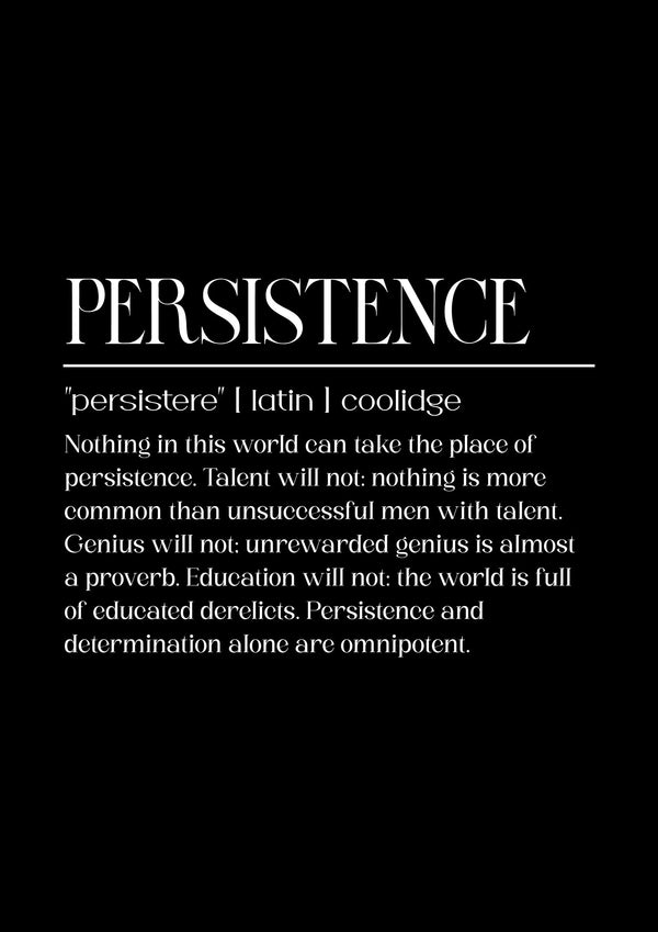 Persistence - Black