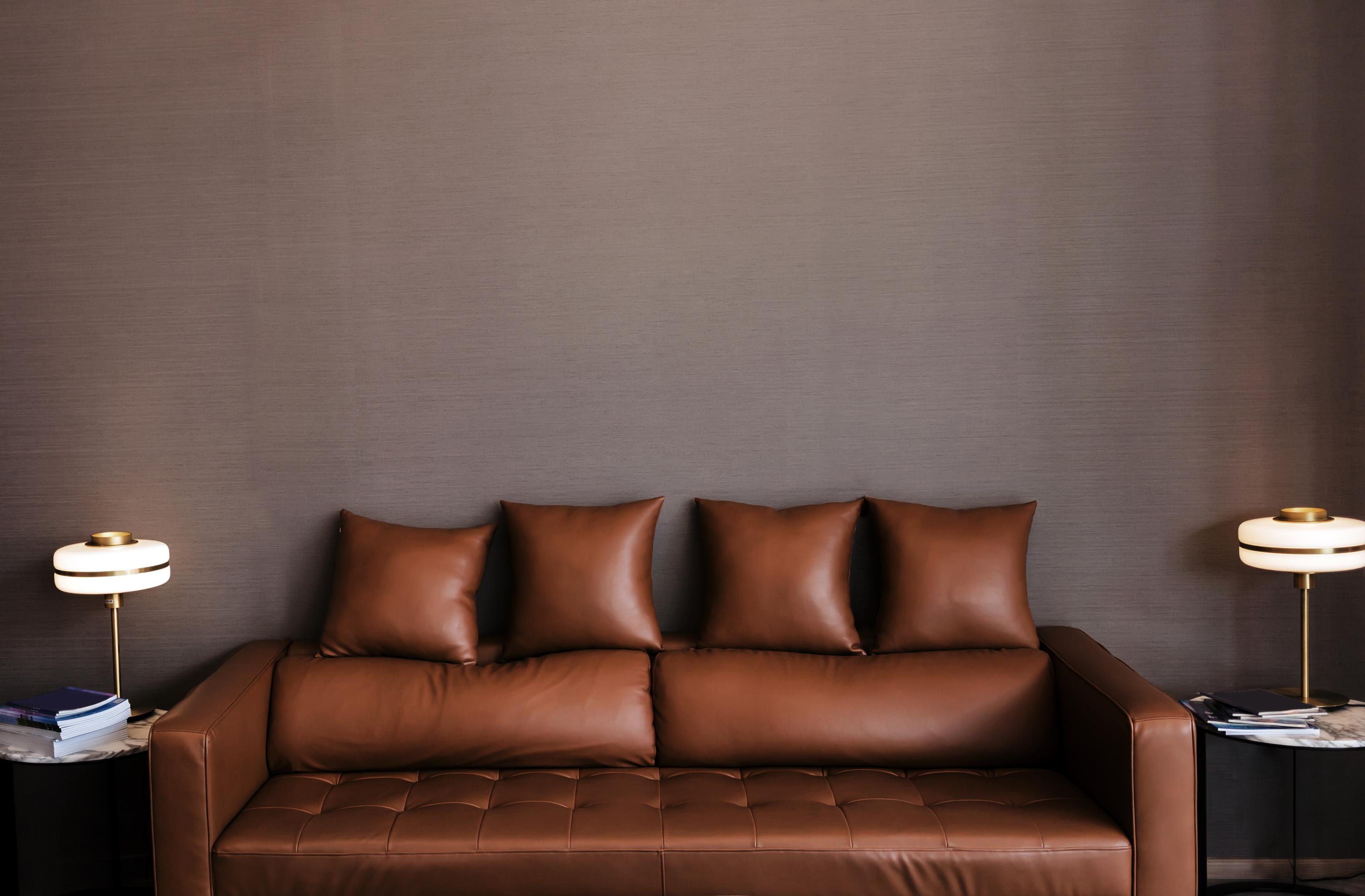 Premium metal wall art poster displayed in a Lounge room setting