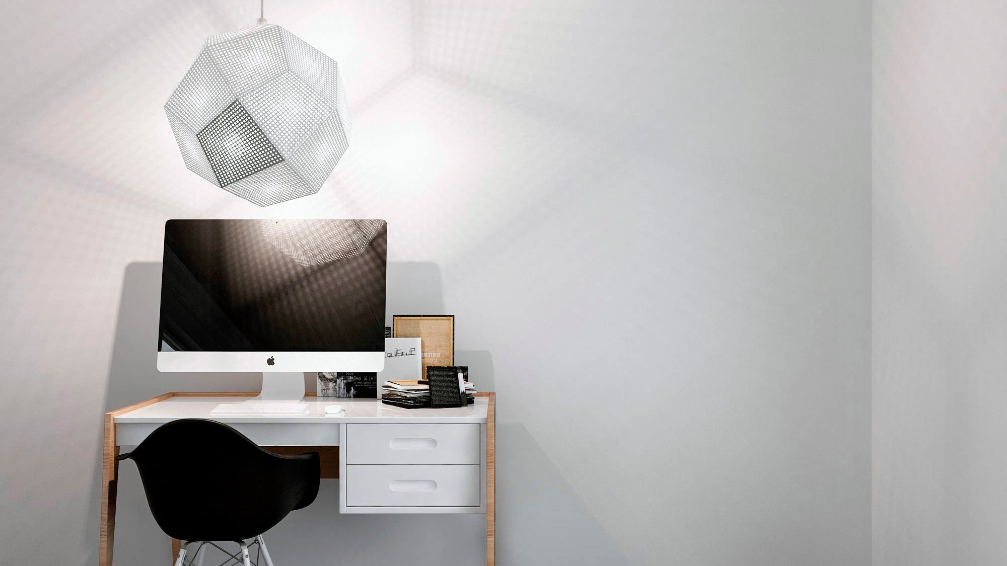 Premium metal wall art poster displayed in a Study room setting